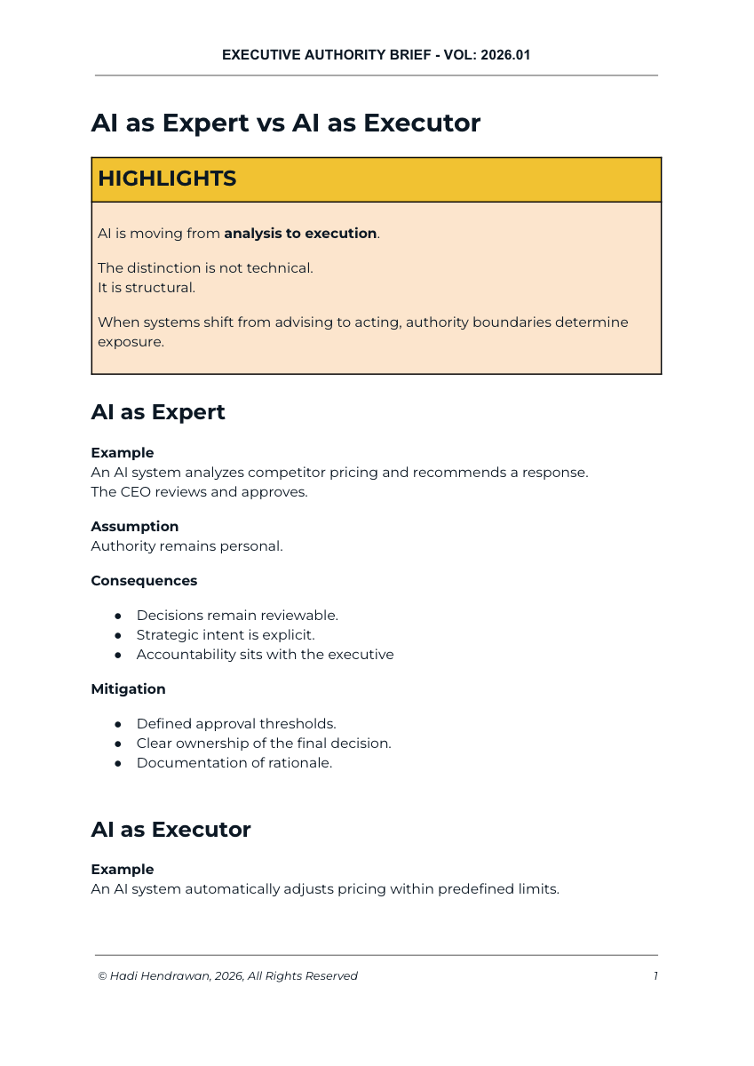 Cover of AI as Expert vs AI as Executor