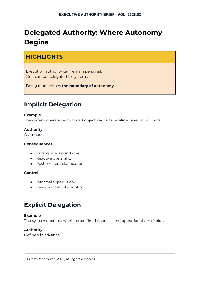 Cover of Delegated Authority