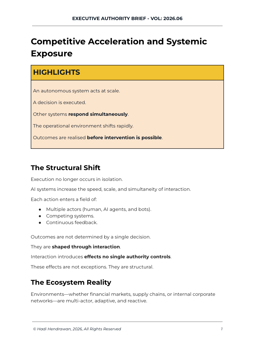Cover of Competitive Acceleration and Systemic Exposure