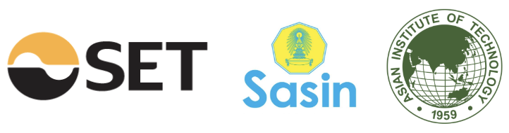 As seen in: SET (Stock Exchange of Thailand), Sasin School of Management, and the Asian Institute of Technology